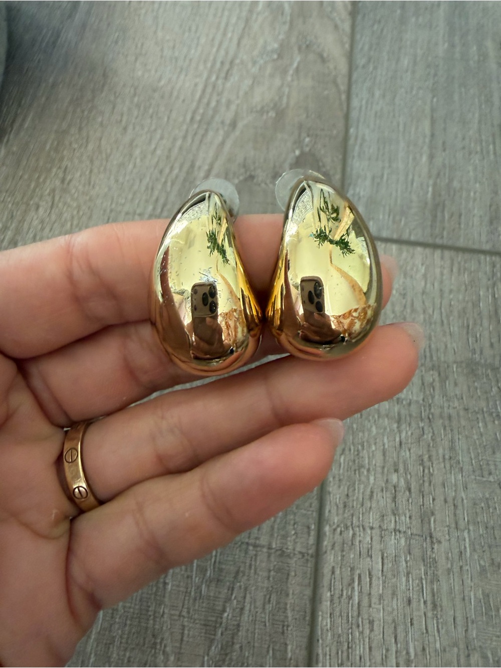 Gold fill Teardrop statement Earrings - Women's Jewelry